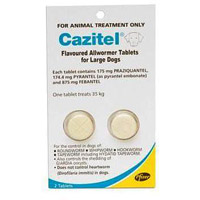 Cazitel Flavoured Allwormer For Dogs 35Kgs 1 Tablet