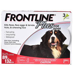 Frontline Plus for Extra Large Dogs over 89 lbs  3 Doses