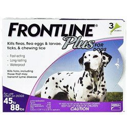 Frontline Plus for Large Dogs 45-88 lbs  6 Doses