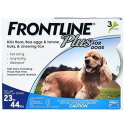 Frontline Plus for Medium Dogs 23-44 lbs  12 Doses