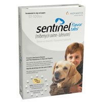 Sentinel For Dogs 51-100 lbs (White) 12 Chews
