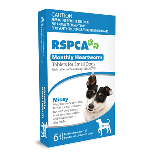 

Rspca Heartworm Tablets For Small Dogs Under 22lb Blue 3 Tablet