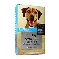 Sentinel Spectrum Blue For Dogs 50.1-100 Lbs 12 Chews