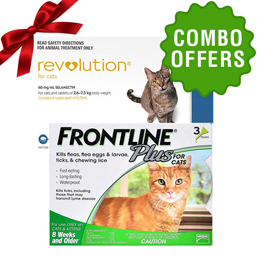 Frontline Plus and Revolution Plus combo for cat
