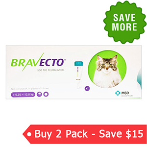 

Bravecto Spot On For Large Cats 13.8 Lbs - 27.5 Lbs Green 1 Pack
