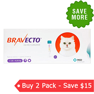 

Bravecto Spot On For Medium Cats 6.2 Lbs - 13.8 Lbs Orange 1 Pack