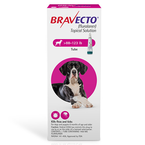 

Bravecto Topical For X-Large Dogs (Above 88 Lbs) Pink 1 Doses