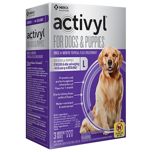 

Activyl For Large Dogs 44-88 Lbs Purple 4 Pack