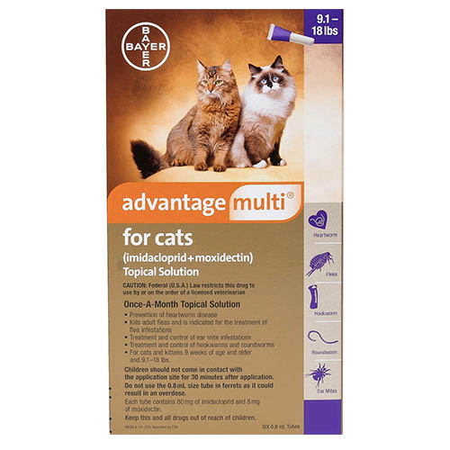 

Advantage Multi Advocate Cats Over 10lbs Purple 3 Doses