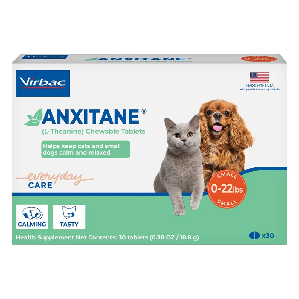 Anxitane Chewable Tablets For Small Cats & Dogs 30 Tablets