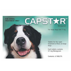 

Capstar Large Dog 57 Mg 25.1-125 Lbs Green 6 Tablet