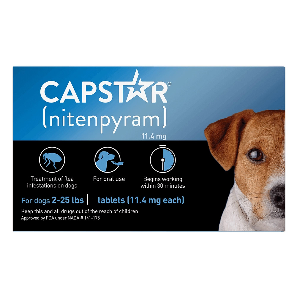 Capstar Small Dog 11mg 2-25 Lbs Blue 6 Tablets