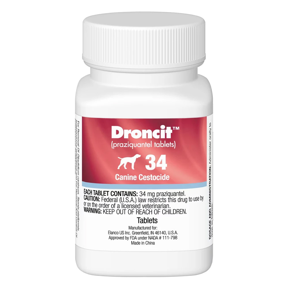Droncit Tapewormer For Dogs 1 Tablet