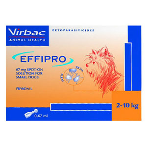 

Effipro Spot-On Solution For Small Dogs Up To 22 Lbs. 4 Pack