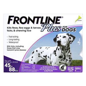 Frontline Plus Large Dogs 45-88 Lbs Purple 12 Doses