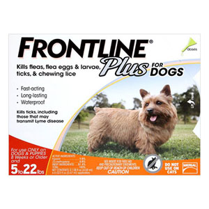 

Frontline Plus Small Dogs Up To 22lbs Orange 3 Doses
