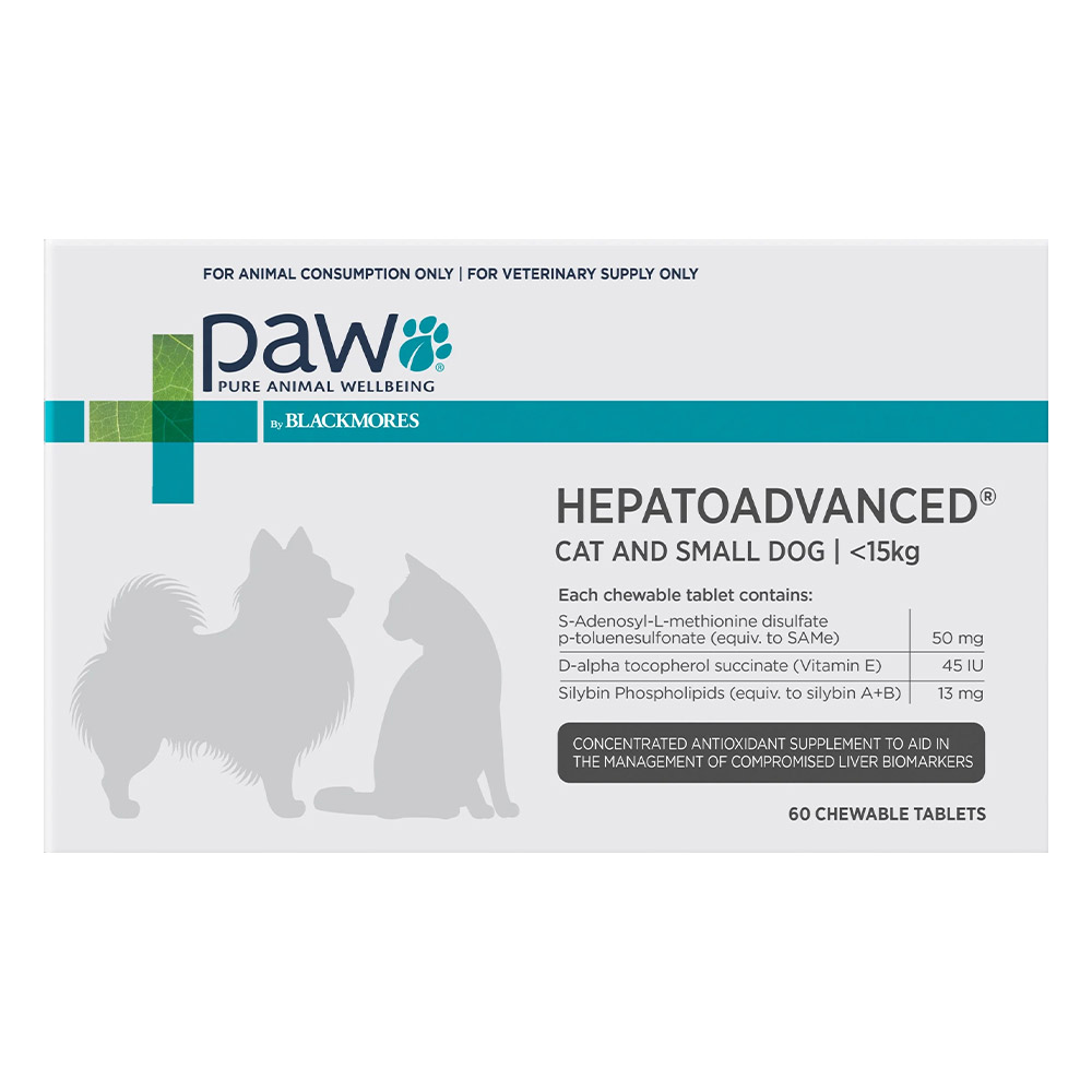 Paw Hepatoadvanced For Cat And Small Dog 60 Tablet