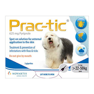 

Prac-Tic Spot On For Large Dog: 50-110 Lbs White 3 Pack