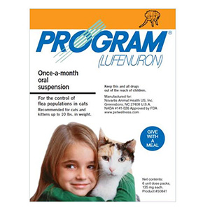 

Program Oral Suspension 0-10 Lbs Cats Orange 6 Ampules