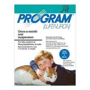 

Program Oral Suspension 11-20 Lbs Cats Teal 6 Ampules