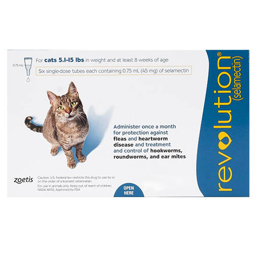Revolution Cats 5 -15lbs Blue 3 Doses