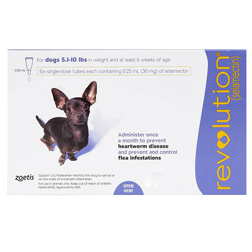 

Revolution Very Small Dogs 5.1-10 Lbs Purple 3 Doses