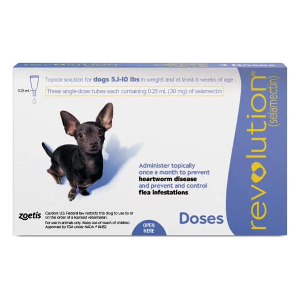 Revolution Very Small Dogs 5.1-10 Lbs (Purple) 6 Doses