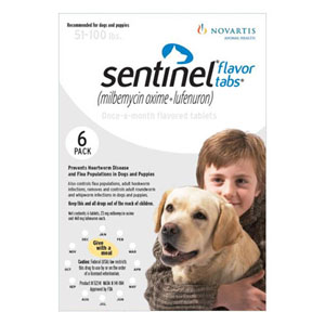 Sentinel Dogs 51-100 Lbs White 3 Chews