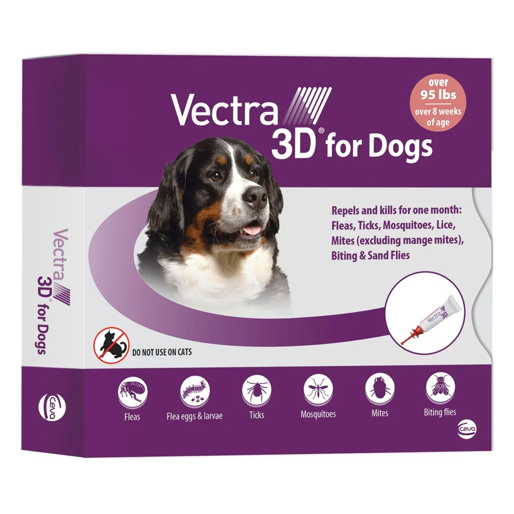 Vectra 3d For Extra Large Dogs Over 88lbs 6 Doses