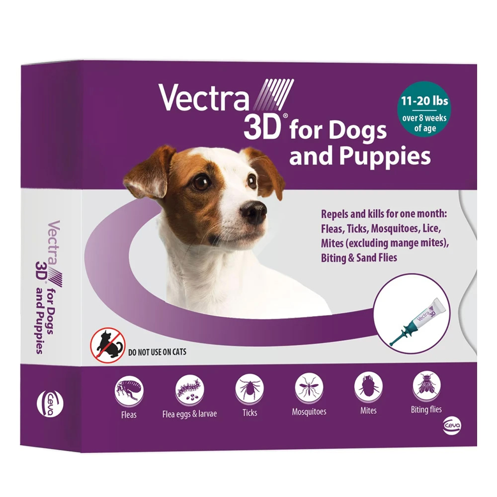 Vectra 3d For Small Dogs 8-22lbs 12 Doses