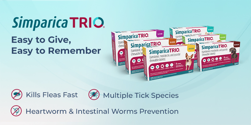 Simparica Trio Chewable Tablets for Dogs